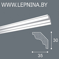 NMC DECOPLINTUS профиль Mk экструд. 35х30мм белый 110шт/кор